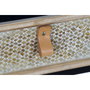 DKD Home Decor Consola de Metal y Madera Negra y Marrón