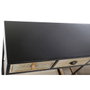DKD Home Decor Consola de Metal y Madera Negra y Marrón