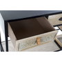 DKD Home Decor Consola de Metal y Madera Negra y Marrón