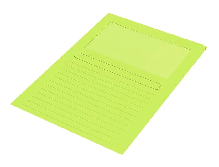 Q-connect Subcarpeta de Cartulina Verde con Ventana Transparente DIN A4 Q-connect Subcarpeta de Cartulina Verde con Ventana Transparente DIN A4