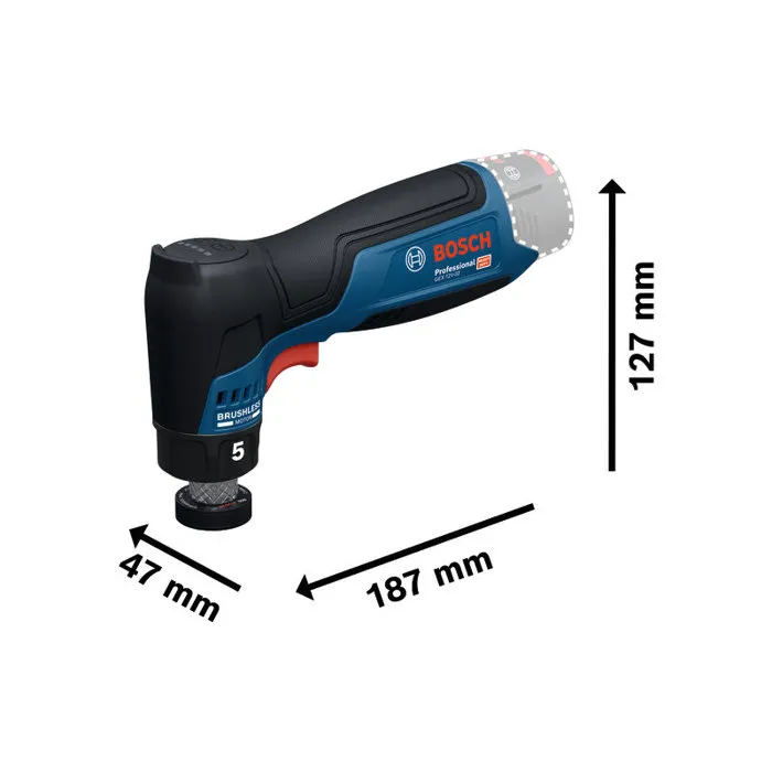 Bosch Professional Lijadora orbital aleatoria inalámbrica GEX 12V-77, 12 V, 32 mm, incluye 2 platos de lijado adhesivo y con velcro