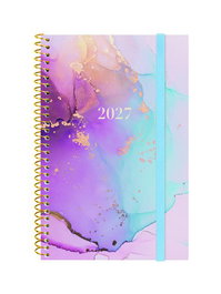 Finocam Agenda Anual 2027 Trendy Design Goldy con Tapa de Polipropileno y Espiral