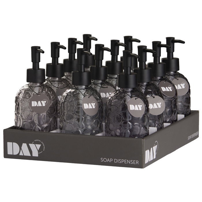 Day Dispensador de Jabón 400 Ml de Vidrio y Plástico con Colores Surtidos