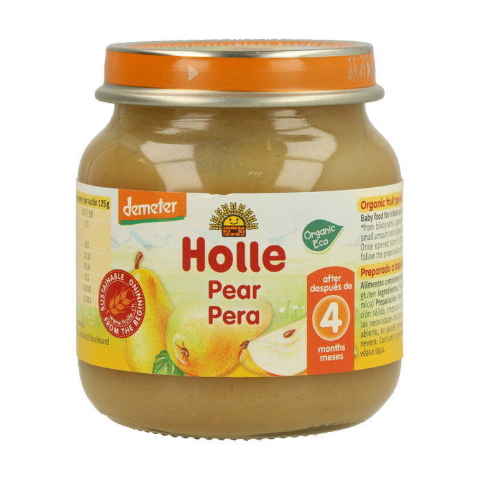 Holle Mini Tarrito de Pera 100% 125 g Demeter