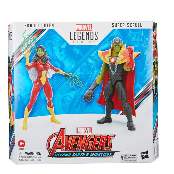 Hasbro Figuras Skrull Queen & Super Skrull Beyond Earth Mightiest Los Vengadores Avengers Marvel 15cm
