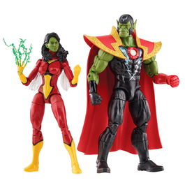 Hasbro Figuras Skrull Queen & Super Skrull Beyond Earth Mightiest Los Vengadores Avengers Marvel 15cm