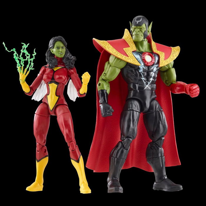 Hasbro Figuras Skrull Queen & Super Skrull Beyond Earth Mightiest Los Vengadores Avengers Marvel 15cm