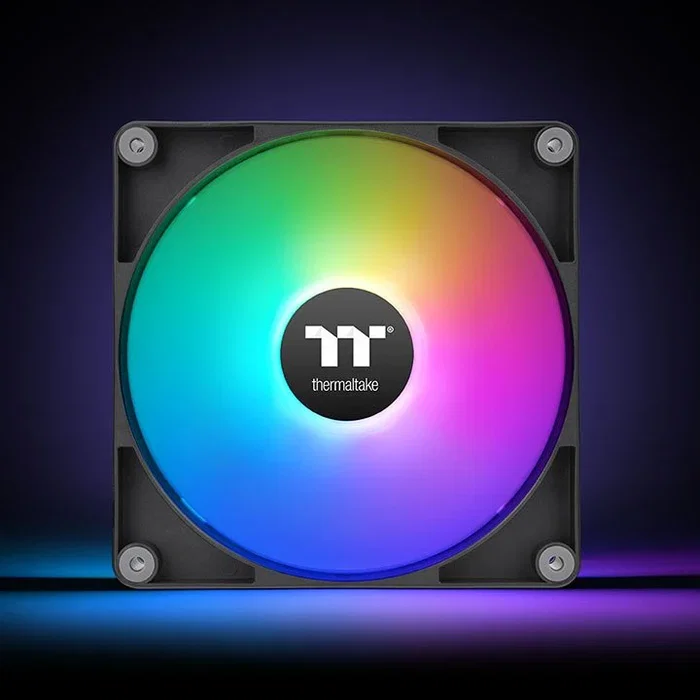 Thermaltake CT120 Reverse ARGB Pack de 2 Ventiladores de 120 mm Negro Thermaltake CT120 Reverse ARGB Pack de 2 Ventiladores de 120 mm Negro