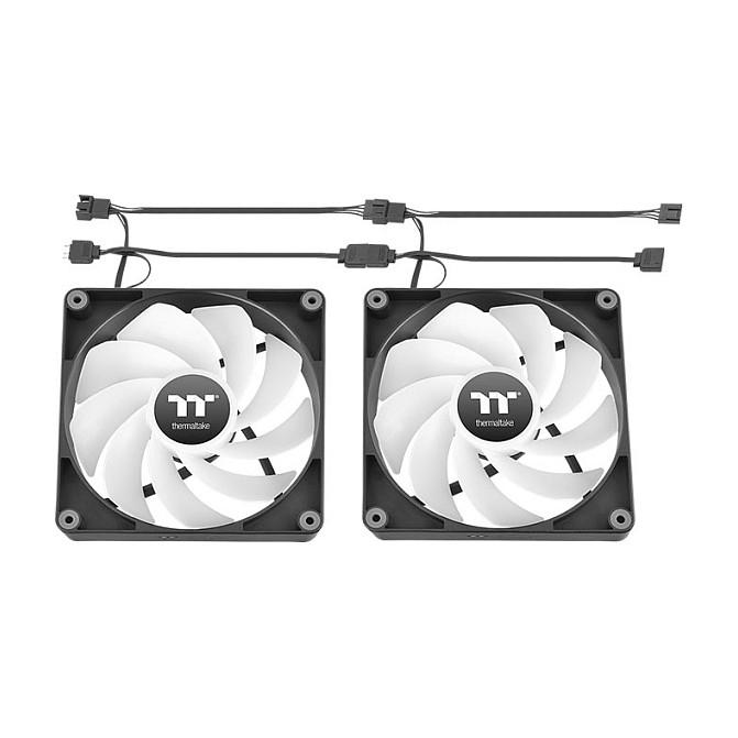 Thermaltake CT120 Reverse ARGB Ventilador de Carcasa 12 cm Negro (Pack de 2)