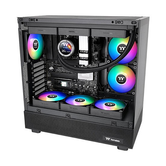 Thermaltake CT120 Reverse ARGB Ventilador de Carcasa 12 cm Negro (Pack de 2)