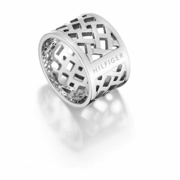 Tommy Hilfiger Anillo 2700743C de Acero Inoxidable Gris Tommy Hilfiger Anillo 2700743C de Acero Inoxidable Gris