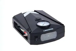 Precision Steel Minicompresor de 12V AUC1699444978619, 8 bares, 100W, Conexiones Presta, Schrader y de Aguja, Manguera 3m, Linterna LED, ACERO DE PRECISIÓN