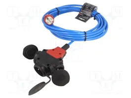 KERG Prolongador de Alimentación H07BQ-F 3G1,5mm2 10m Azul