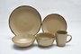 DKD Home Decor Set de 6 Cuencos de Gres Marrón