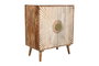 Aparador Home ESPRIT Blanco Dorado Natural Madera 80 x 45 x 97 cm