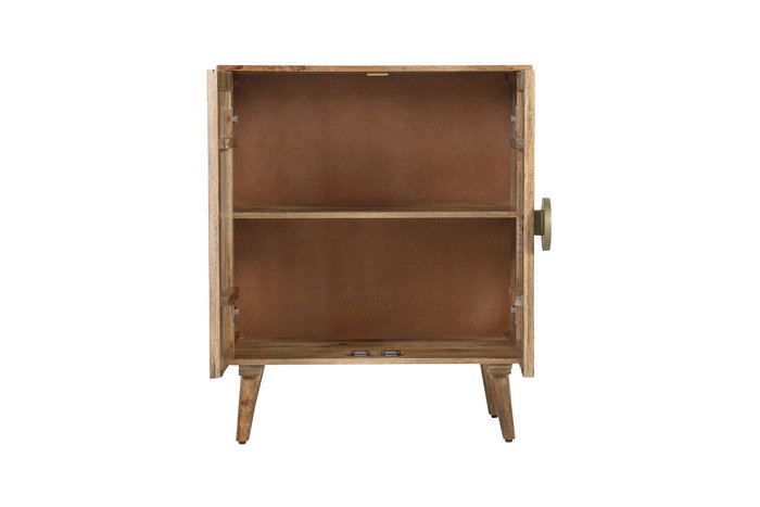 Aparador Home ESPRIT Blanco Dorado Natural Madera 80 x 45 x 97 cm Aparador Home ESPRIT Blanco Dorado Natural Madera 80 x 45 x 97 cm