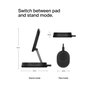Belkin BoostCharge Pro Qi2 15W Cargador Magnético Convertible Negro