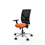 PIQUERAS Y CRESPO Silla de oficina Motilla Naranja y Negro