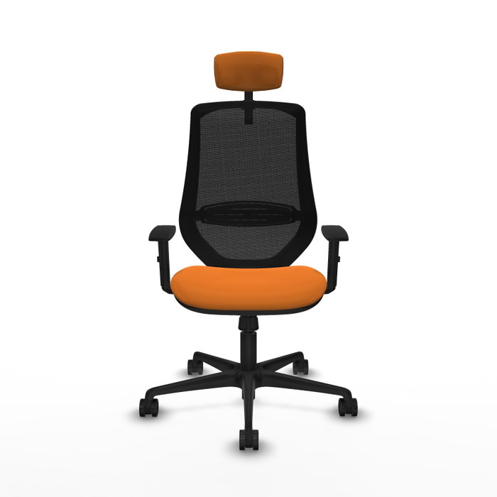 PIQUERAS Y CRESPO Silla de oficina Mardos Naranja y Negro PIQUERAS Y CRESPO Silla de oficina Mardos Naranja y Negro
