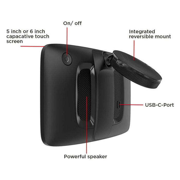 TomTom GO Classic GPS 5" 2ª Generación - Pantalla 7" Táctil, Mapas de Europa y América, 32 GB, WiFi, Bluetooth, Incluye Español