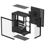 DeepCool CG580 Midi Tower ATX PC Gaming - Negro, con Vidrio Templado, Ventana Lateral, Gestión de Cables y Filtro Anti-polvo