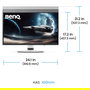 BenQ Monitor Mobiuz EX271UZ LCD-Display 67,31 cm (26,5") Gaming 4K UHD 144Hz 1ms HDR600 HDMI 2.1 IPS FreeSync Premium