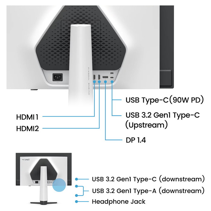 BenQ Monitor Mobiuz EX271UZ LCD-Display 67,31 cm (26,5") Gaming 4K UHD 144Hz 1ms HDR600 HDMI 2.1 IPS FreeSync Premium