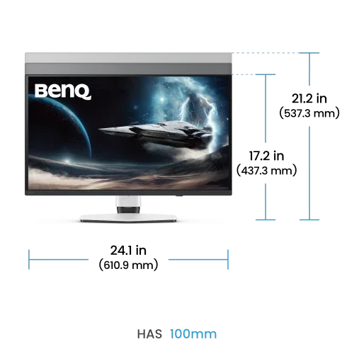 BenQ EX271UZ 9H.LP2LA.TBE Monitor 26.5" 4K Ultra HD OLED 240Hz USB-C BenQ EX271UZ 9H.LP2LA.TBE Monitor 26.5" 4K Ultra HD OLED 240Hz USB-C