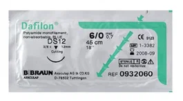 Braun Sutura Dafilon Blue 1 Ds30 75 cm Poliamida No Absorbible Azul Caja 12 Ud
