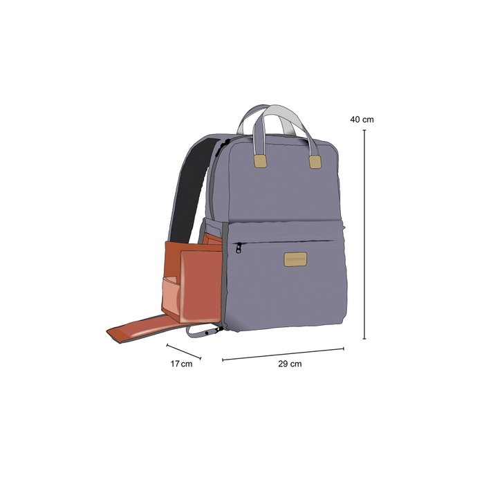 Mantona Urban Companion Photo Backpack & Bag Antracita / Naranja