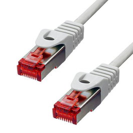 ProXtend CAT6 F/UTP CU LSZH Cable Ethernet de Cobre Puro con Chaqueta LSZH y Conectores Bañados en Oro, Gris, 7m