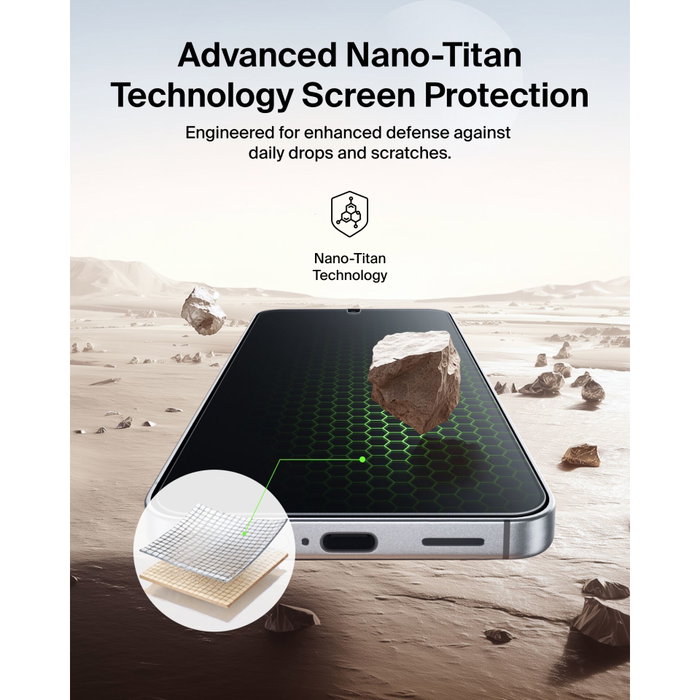 Belkin Titan SmartShield Glass Screen Guard para Samsung Galaxy S26