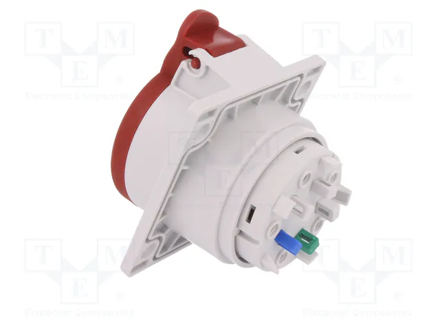 PAWBOL Conector de alimentación AC trifásico hembra 16A 400V 5 pines PAWBOL Conector de alimentación AC trifásico hembra 16A 400V 5 pines