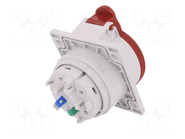 PAWBOL Conector de alimentación AC trifásico hembra 16A 400V 5 pines PAWBOL Conector de alimentación AC trifásico hembra 16A 400V 5 pines