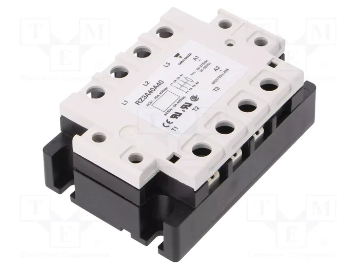 CARLO GAVAZZI RZ3A40A40 Relé de semiconductor trifásico 40A CARLO GAVAZZI RZ3A40A40 Relé de semiconductor trifásico 40A