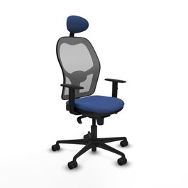 PIQUERAS Y CRESPO Silla de oficina Jorquera Sincro Azul marino/Gris