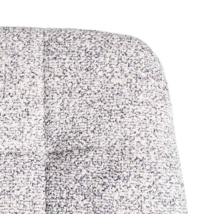 Silla Jaspeado Gris-Blanco Tejido-Metal 44 X 52 X 86 cm (Set de 2)