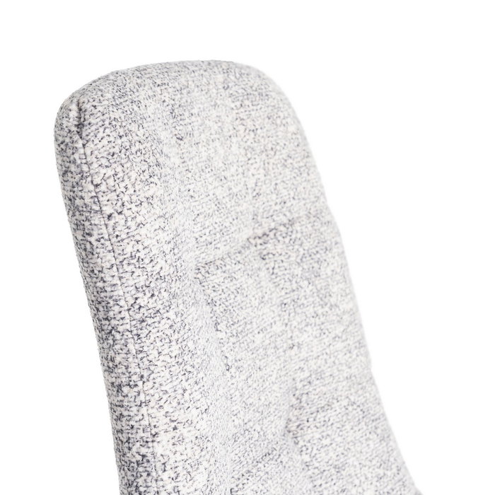 Silla Jaspeado Gris-Blanco Tejido-Metal 44 X 52 X 86 cm (Set de 2)