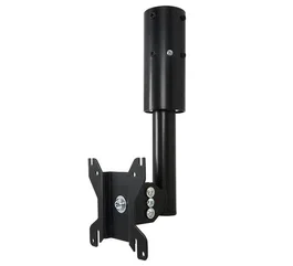 B-Tech BT7551 Soporte de Techo para Pantalla Plana con Inclinación y Giro 360°, Capacidad 23 kg, Hasta 71.1 cm (28"), VESA 75x75 y 100x100, Negro, Gestión de Cables