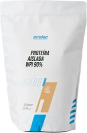 ECOLAC Preparador de Batidos Proteína Aislada en Polvo Sabor Fresa WPI90 700g - Ecolac Prep.Polvo Base