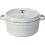 Staub La Cocotte 26cm Redonda, Blanco Trufa, Hierro Fundido