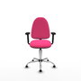 PIQUERAS Y CRESPO Silla de oficina Aýna Rosa con Brazos 2D