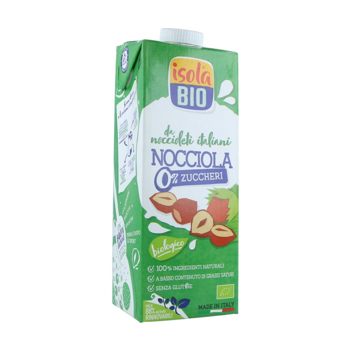Isola Bio Bebida de Avellana sin Azúcares Añadidos Bio 1L - con Calcio