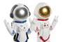 DKD Home Decor Figura de Resina Astronauta y Chica, Pack de 2 Surtidos