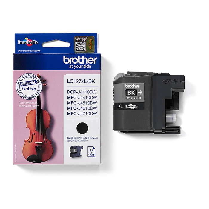 Brother LC-127XLBK Cartucho de Tinta Negro de Alto Rendimiento