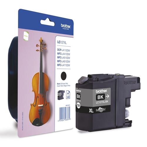 Brother LC-127XLBK Cartucho de Tinta Negro de Alto Rendimiento