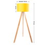 Lámpara de Suelo Kano-1 Amarillo/Crema