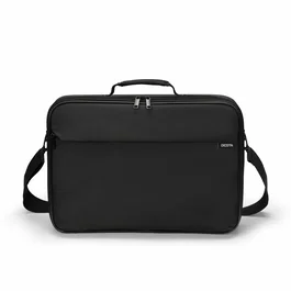 Dicota D32089-RPET Funda o Maletín para Portátil de 43.9 cm (17.3 Pulgadas) Negro - Resistente a Golpes, con Tirante para Hombro y Material Reciclado