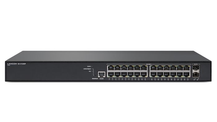 LANCOM GS-3126XP Switch Gestionado Capa 3, 24 Puertos PoE+ (185W), 2 SFP+ LANCOM GS-3126XP Switch Gestionado Capa 3, 24 Puertos PoE+ (185W), 2 SFP+