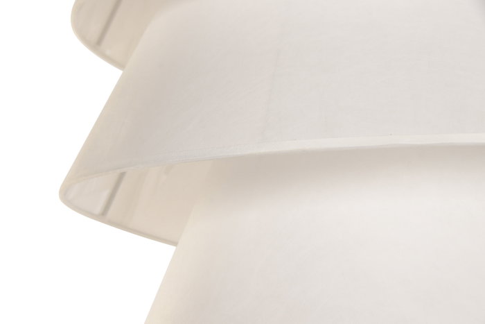 DKD Home Decor Lámpara de Techo de Poliéster con 5 Pantallas, Crudo